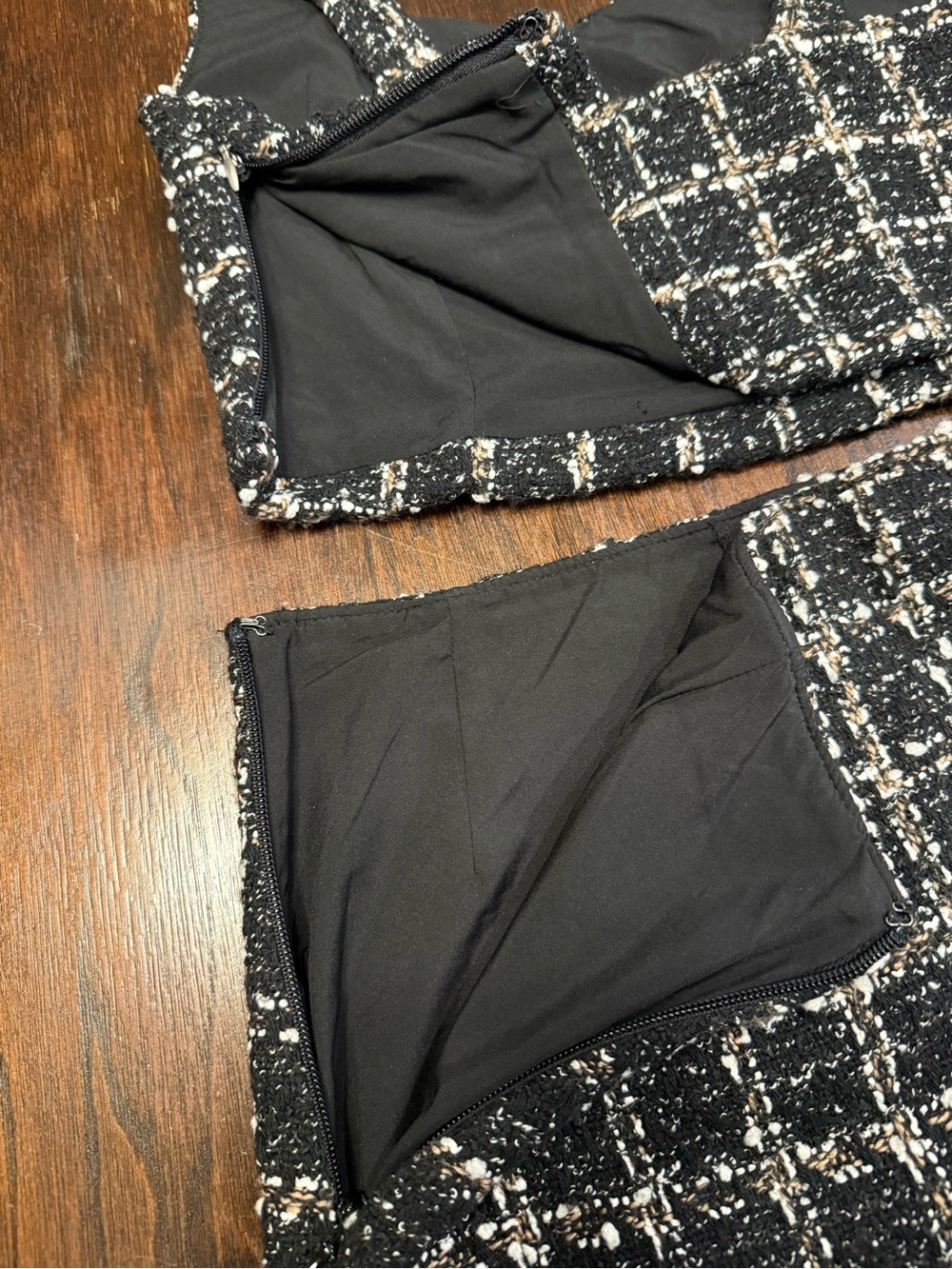Abercrombie & Fitch Two Piece Tweed Set Women’s XS Skirt & XXS Top Clueless Vibe - Picture 8 of 11